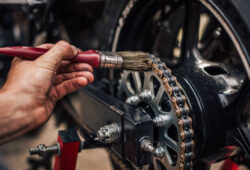 バイクチェーン清掃